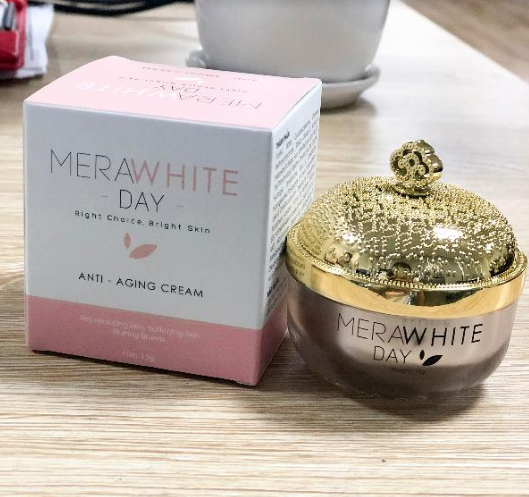 Kem Merawhite Chính Hãng - Mờ Nám Tàn Nhang Chống Lão Hóa Da - Kem Ngày 18Gr - Ts001