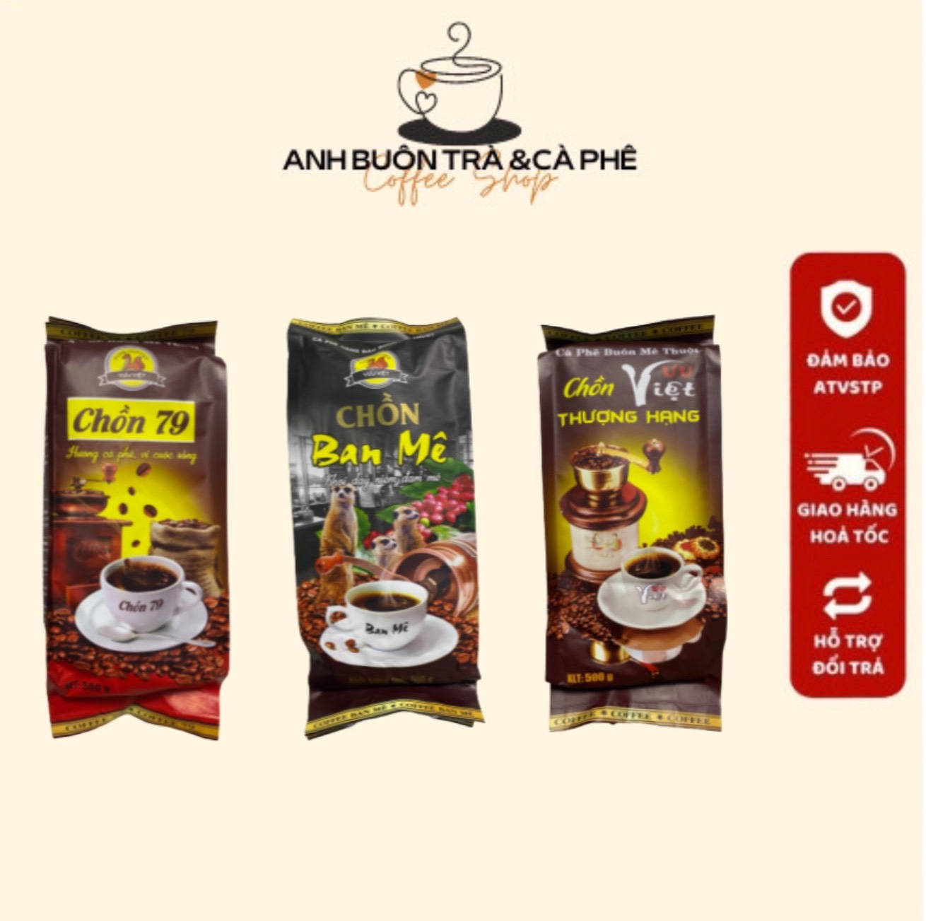 CÀ PHÊ  CHỒN  3 BỊCH =15KG -  3 LOẠI KHÁC NHAU VỀ TRỘN (CHỒN 79+THƯỢNG HẠNG+BAN MÊ)