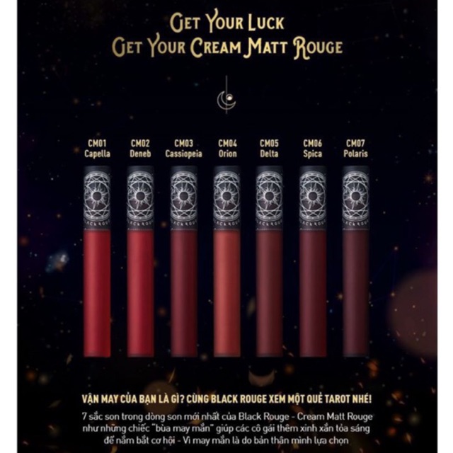 Son Kem BlackRouge Cream Matt Rouge TaRot 2020