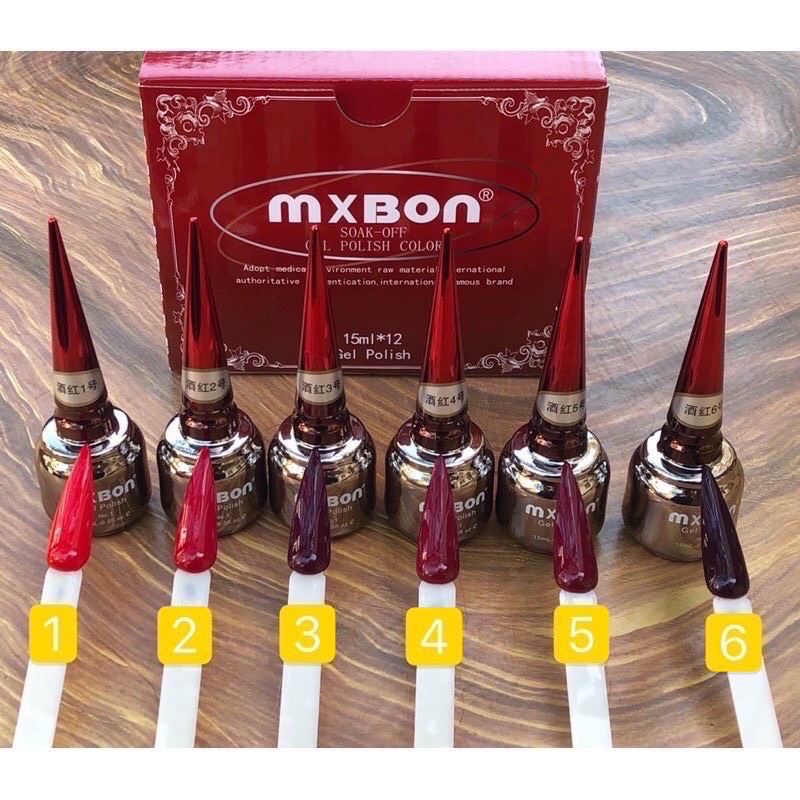 [Hcm]Nail Sơn Gel Mixbon 15Ml (Chai Lẻ)