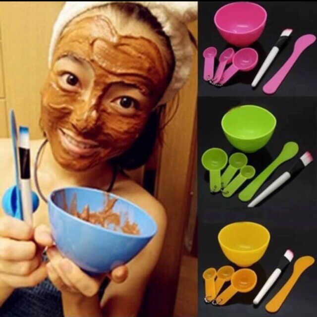 Bộ chén trộn đắp mặt nạ TẶNG VÒNG TÙY HƯU 1 ĐẦU LÂN CHO NGƯỜI ĐẦU TIÊN MUA HÀNG TẠI SHOP + TẶNG 30K CHO KHÁCH VIP - LMK8TUYET
