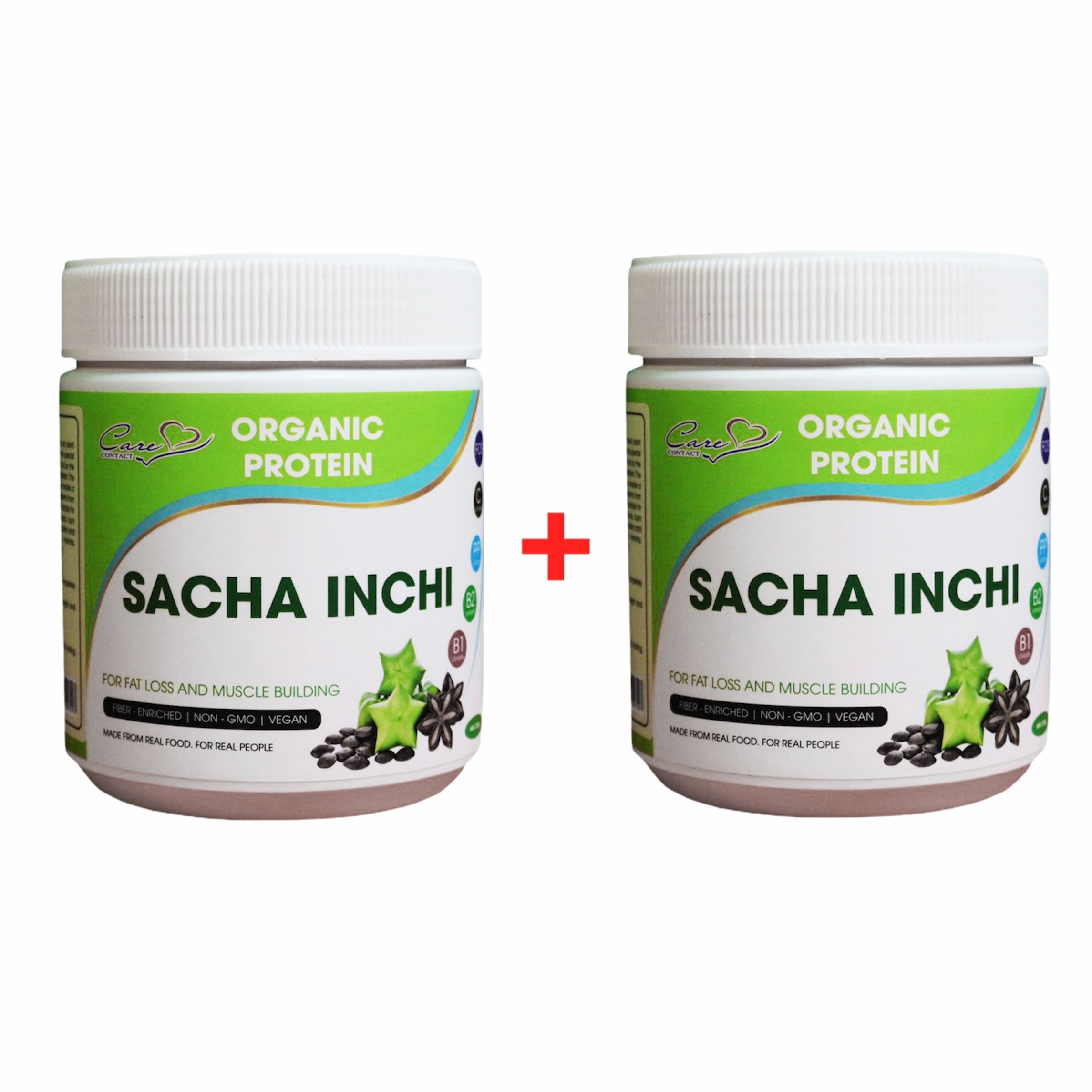 2 Hộp Bột Đạm Thực Vật Organic Protein Sacha Inchi 270G