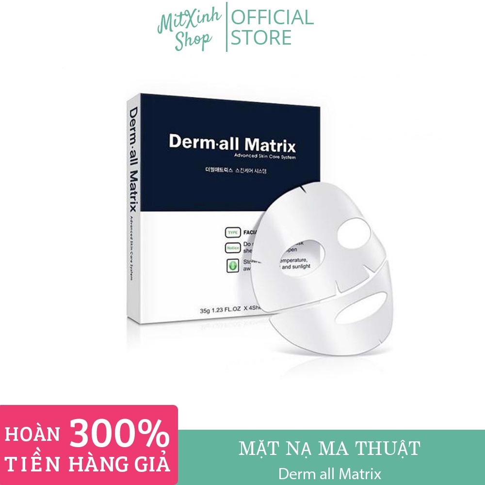 Mặt Nạ Derm All Matrix - Mặt Nạ Matrix Dưỡng Trắng Nâng Cơ Cấp Nước Tức Thời - Hàng