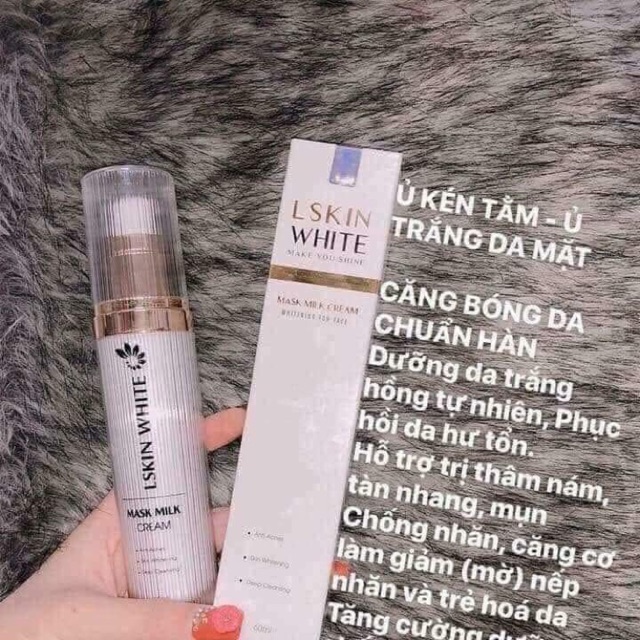 Ủ Kén Tằm Lskin White Trắng Da Chính Hãng 100% Cty Khử Mụn Thâm Nám Hiệu Quả