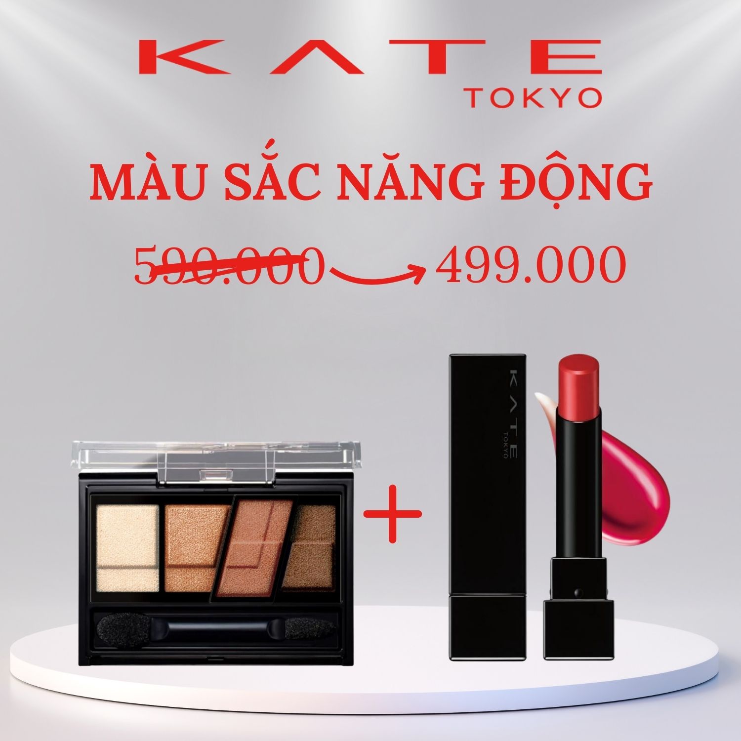 [Set Quà Tặng] Màu Sắc Năng Động - Combo trang điểm bao gồm Son Kate Lip Monster và Phấn Mắt Kate De