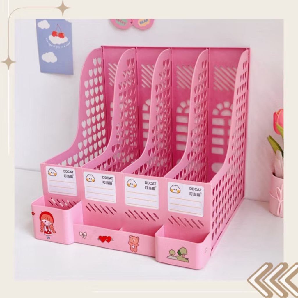 Giá đựng hồ sơ chịu lực cao Kệ để bàn Giá đựng đồ Chặn sách Dụng cụ sắp xếp tài liệu văn phòng cho học sinh Sinh viên Giải pháp sắp xếp bàn làm việc.