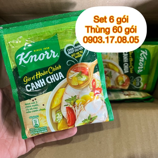 Gia vị nêm sẵn Knorr CANH CHUA/ CÁ KHO/ THỊT KHO