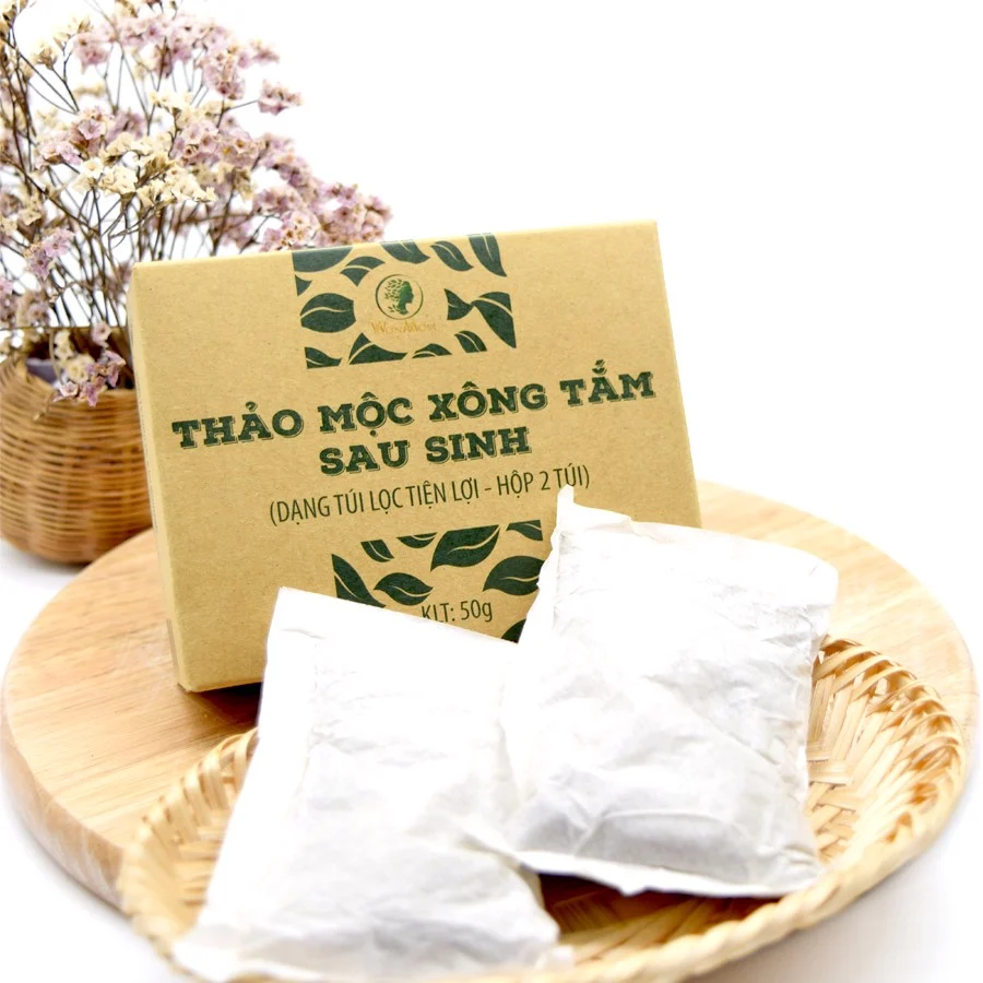 [Hcm]Thảo Dược Xông Tắm Sau Sinh Wonmom 50Gr - Giúp Khử Mùi Cơ Thể Lưu Thông Khí Huyết