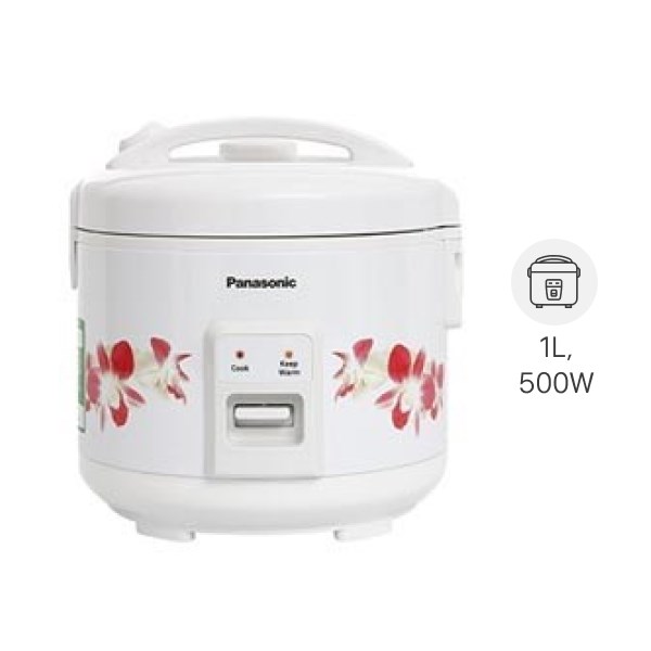 Nồi cơm điện Panasonic 1 lít SR-MVN107HRA-Chính Hãng-thích hợp nấu cơm cho 2 – 4 người ăn.Công suất 
