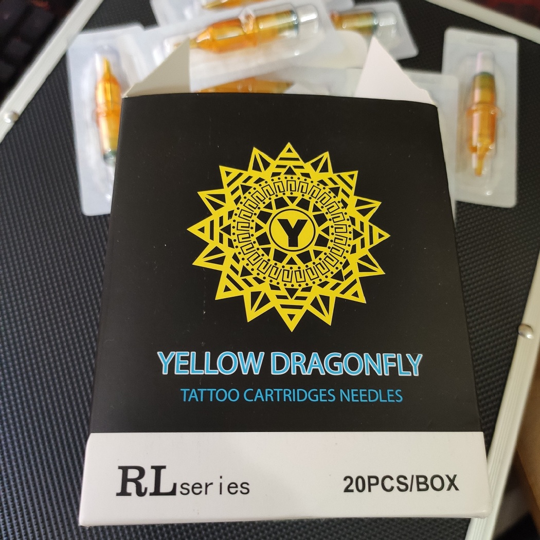 Kim xăm Pen 9RL đi nét Yellow Dragonfly
