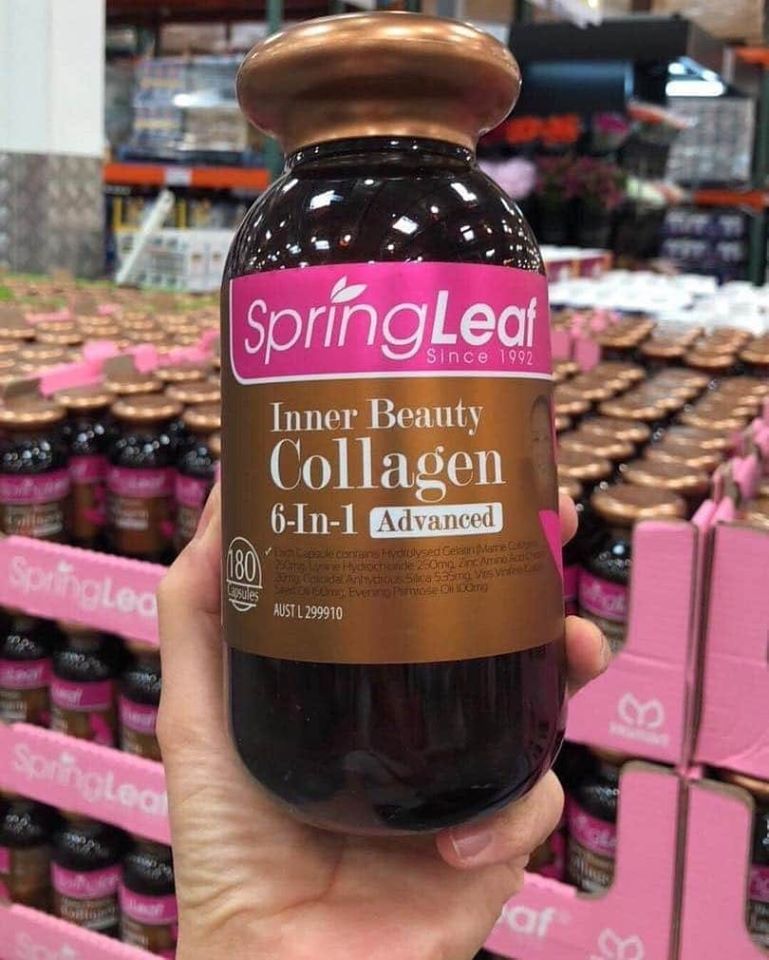 Viên uống Collagen 6in1 Leaf Spring 180 viên - ĐỦ BILL