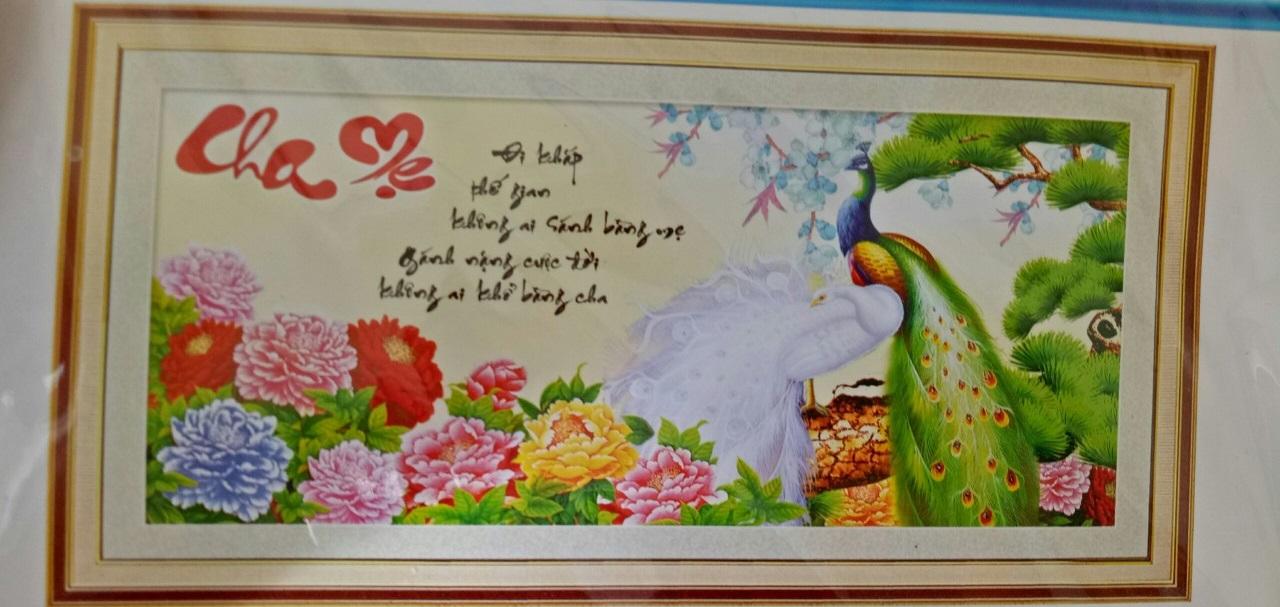 [HCM]Tranh thêu cha mẹ DV6059