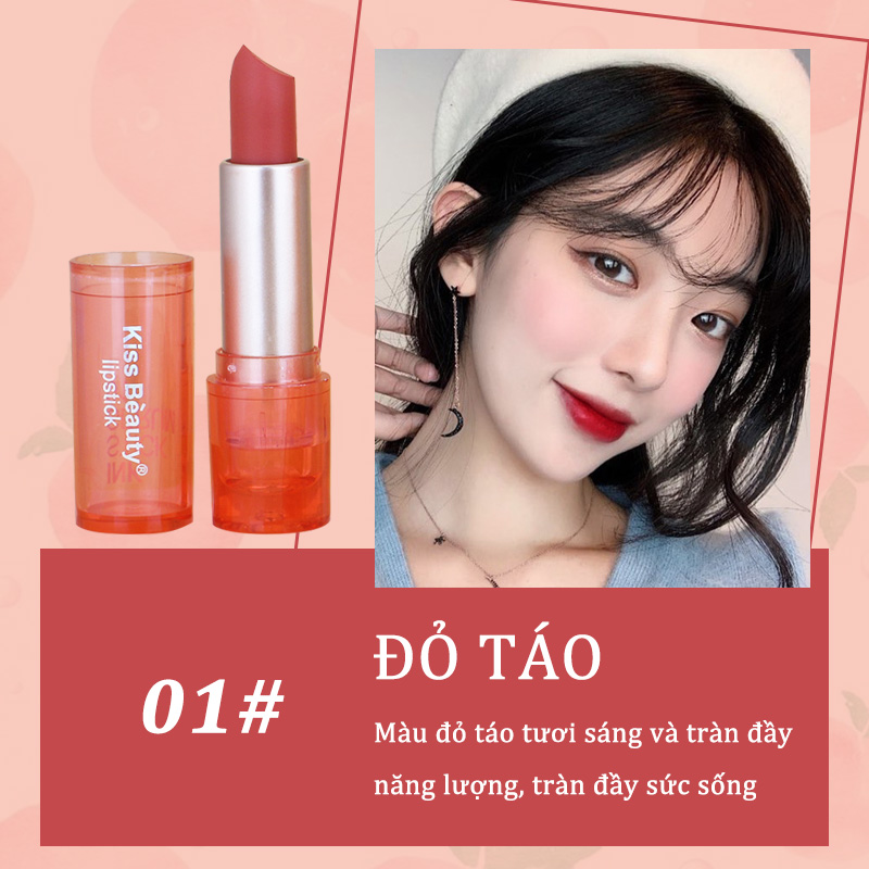 [HCM][Kiss belle] KISS BEAUTY 3D son 6 màu dưỡng ẩm lâu trôi – sang chảnh