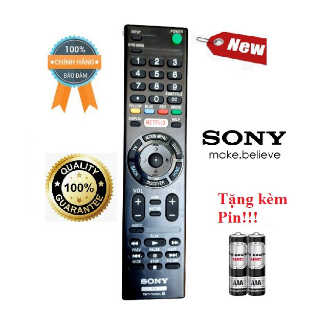 Điều khiển Tivi Sony RMT-TX200U TV Sony 32 40 43 49 50 55 65 inch W X S R LED SMART OLED- Hàng tốt
