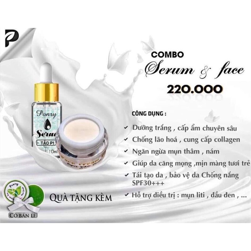 Combo Face Serum P1 Ponry ( Kèm Quà )