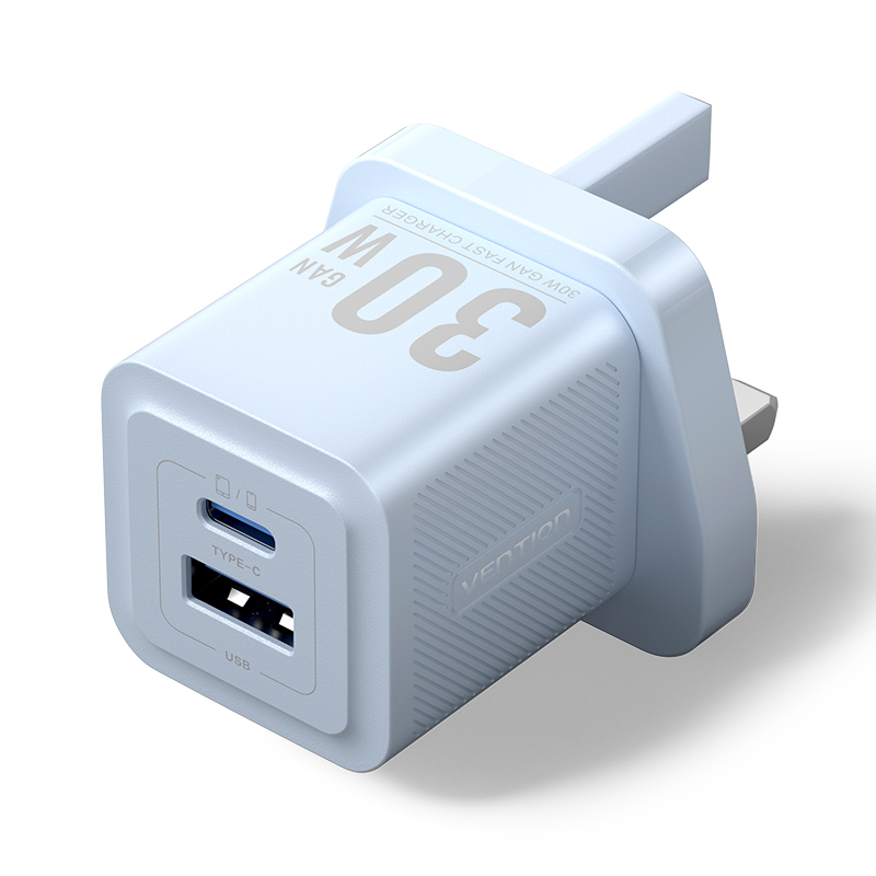 Vention Củ Sạc GaN 30W 2 Cổng (Type-C & USB-A) - Sạc Nhanh PD PPS QC4.0 cho iPhone 16/15/14/13/12 Sa