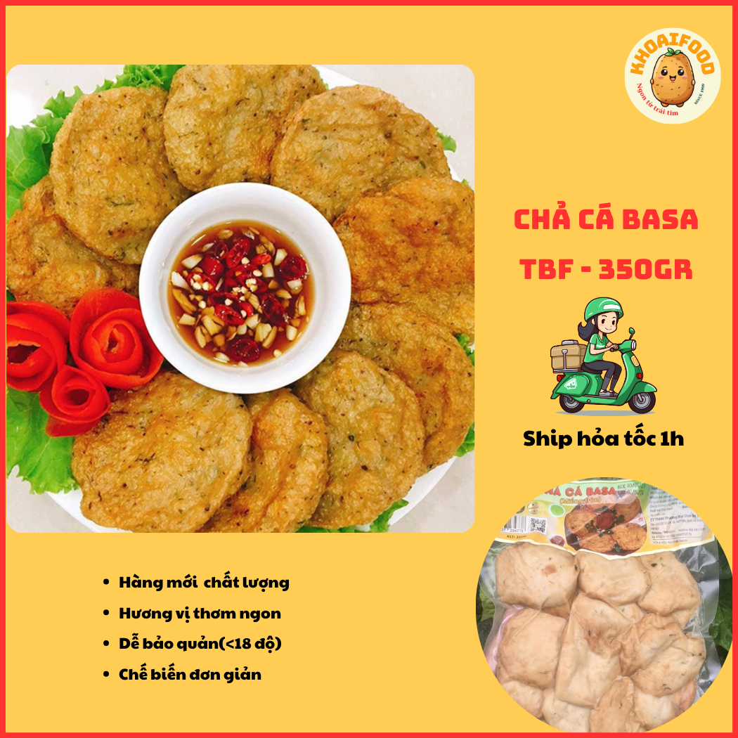 Chả cá basa TBF chế biến tiện lợi (350g)