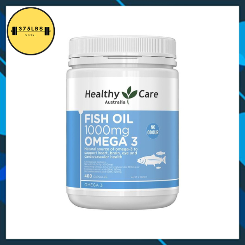 [Chính Hãng] Dầu Cá Healthy Care Omega - 3 1000Mg 400 Viên Bổ Mắt Sáng Da Chống Lão Hóa