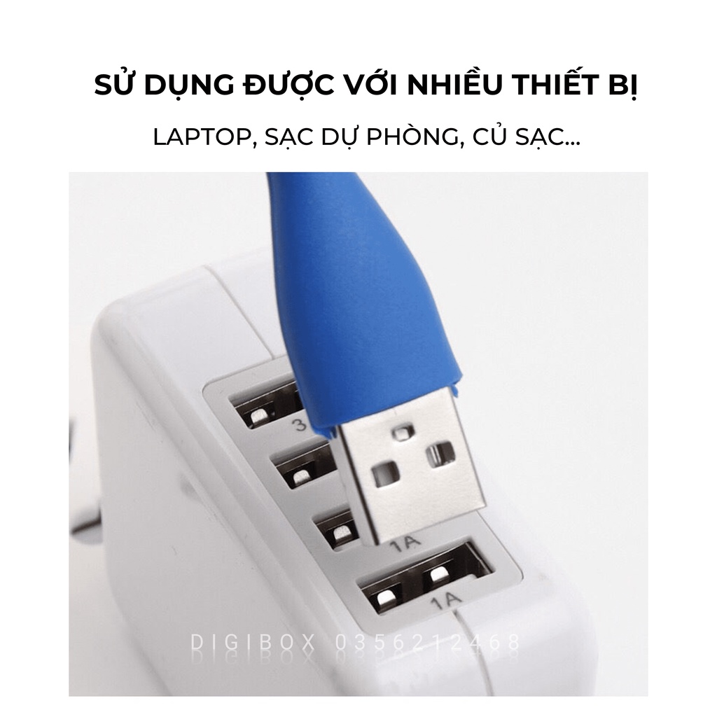 [FREESHIP] Đèn Led USB Mini Siêu Sáng Đọc Sách Giá Rẻ Nhỏ Gọn Cho Laptop Sạc Dự Phòng Máy Tính
