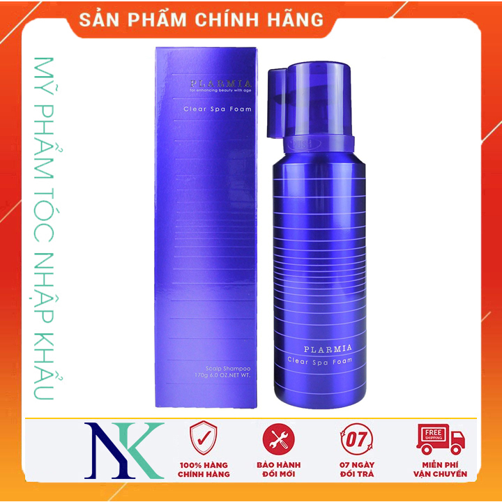 [Hcm]Dầu Gội Bọt Khí Milbon Plarmia Clear Spa Foam Chống Rụng Tóc 170Ml