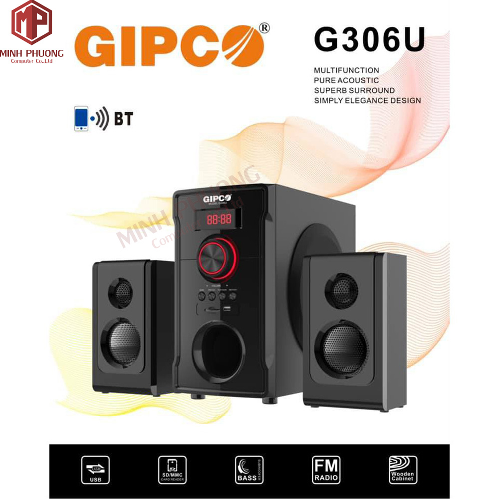 Loa vi tính GIPCO G306U Hi-fi ( 2.1)