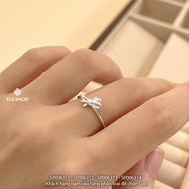 Nhẫn nữ bạc 925 Eleanor Accessories nhẫn thiết kế đính đá lấp lánh phụ kiện trang sức 6311