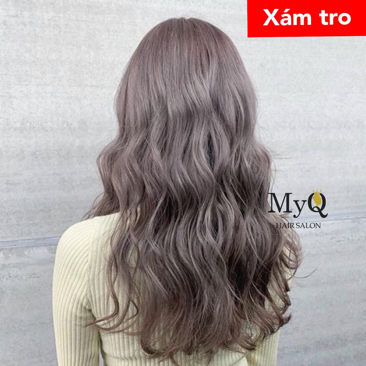 Tự Nhuộm Tóc Màu Xám Tro Tại Nhà Hàng Nội Địa Việt Nam Không Gây Hư Tổn Cho Tóc (Trọn Bộ Tặng Gang Tay Trợ Nhuộm)