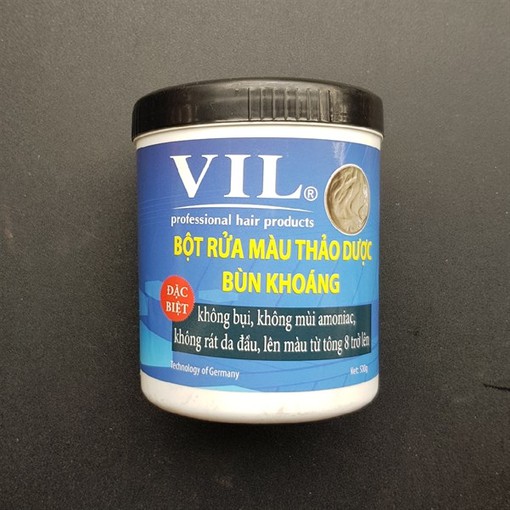 Bột Rửa Màu Thảo Dược Bùn Khoáng Vill 500G