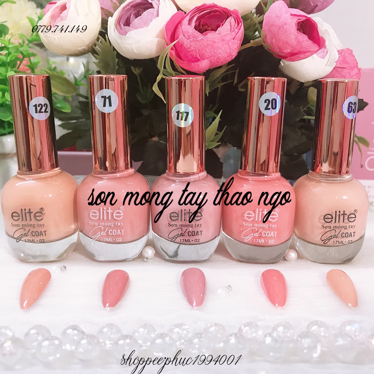 [HCM]Sơn móng tay Gel lạnh Elite 17ml ( không cần hơ đèn)