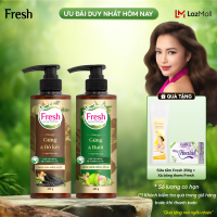 [Phiên bản cao cấp] Combo 2 Dầu gội Fresh Thảo mộc dưỡng sinh Sạch gàu mềm mượt + Chắc khỏe bồng bềnh 480g/chai