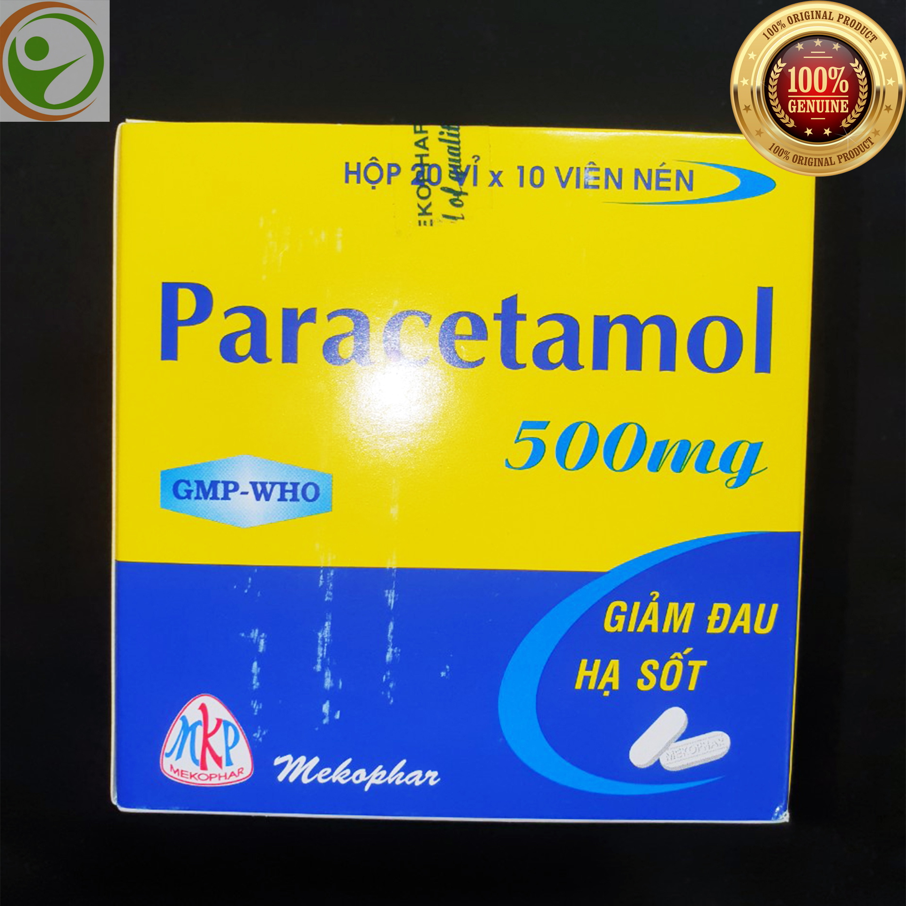 Paracetam0L5Oomg Mekophar - Hộp 200 Viên