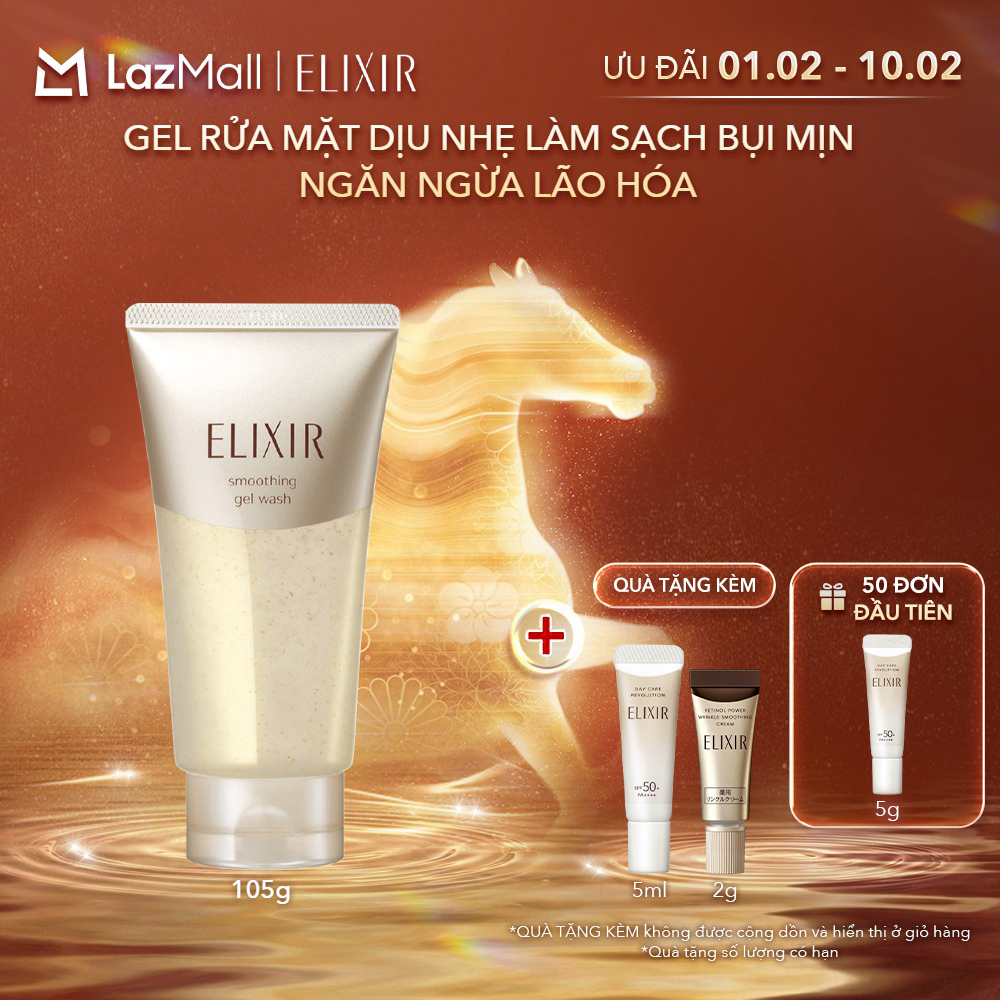 Gel rửa mặt ngăn ngừa lão hóa da Elixir Superieur Smoothing Gel Wash 105g