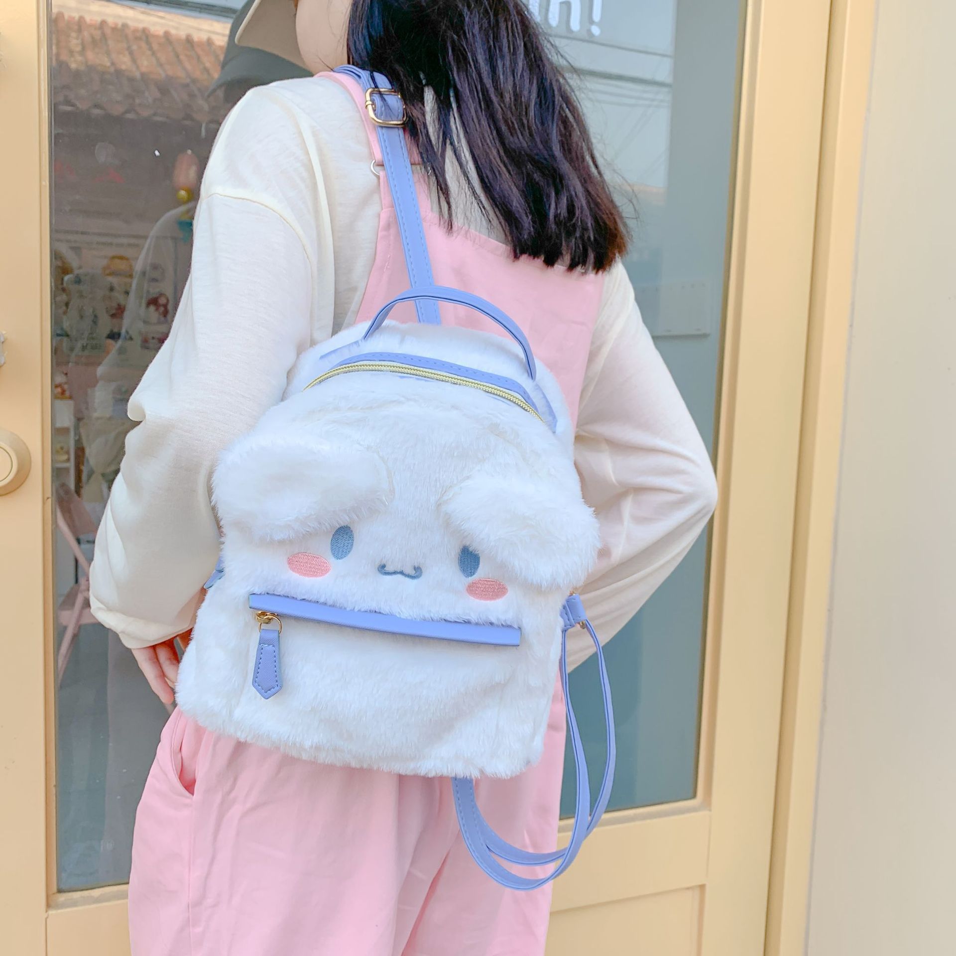 Balo thú bông CINNAMOROLL THỎ MY MELODY dây da siêu dễ thương