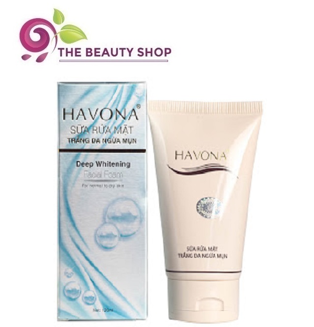 [HCM][SALE OFF - HSD 12/2021] Sữa rửa mặt trắng da ngừa mụn Havona Deep Whitening 120ml