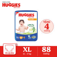 [ Quà giao sau] Thùng tã/bỉm quần HUGGIES SKINCARE MEGA JUMBO size XL84+4 miếng