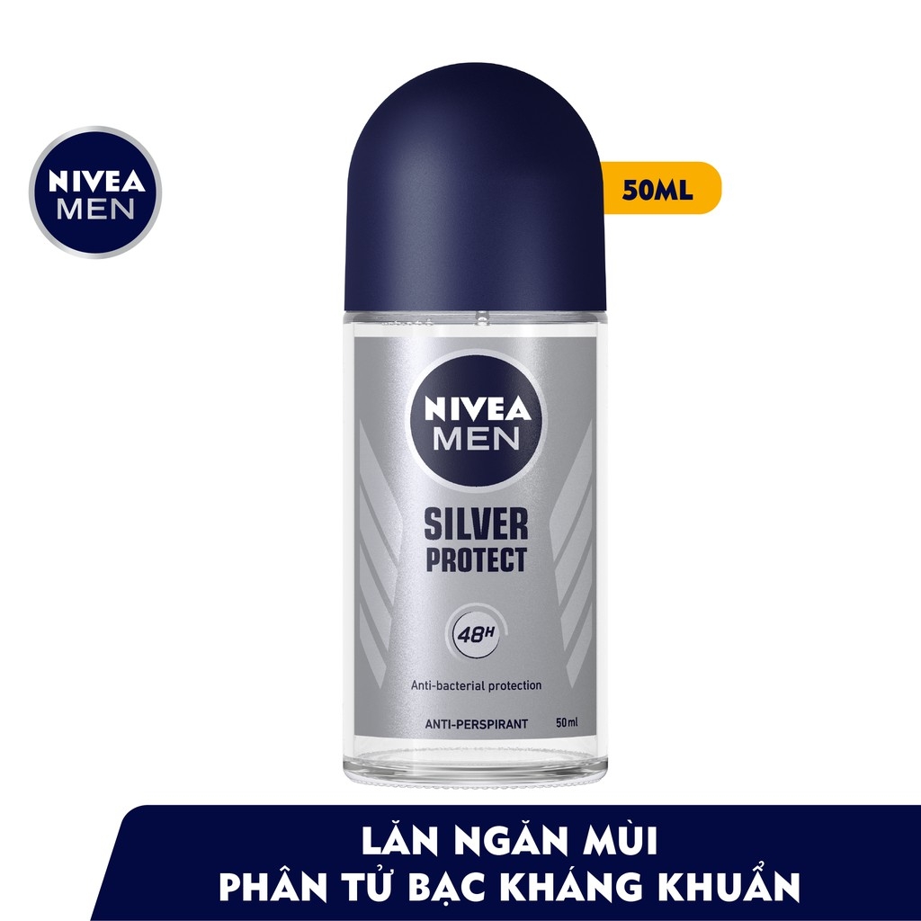 [HCM]Lăn ngăn mùi Nivea Men dành cho nam ( 50ml ) (Silver Protect) cam kết hàng đúng mô tả chất lượng đảm bảo an toàn đến sức khỏe người sử dụng