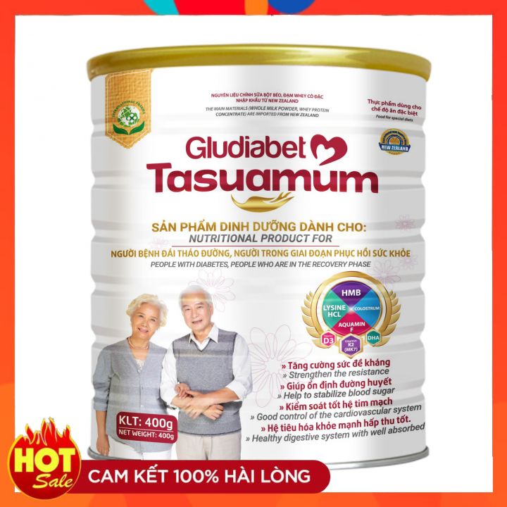 [ Hàng Chính Hãng ] Sữa Bột Gludiabet Tasuamum 400G - Tốt Cho Mọi Người