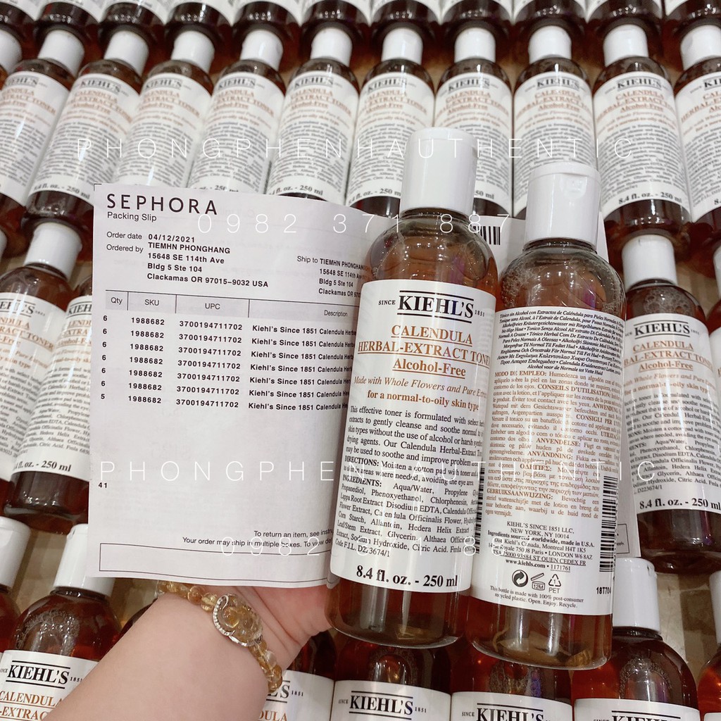 Nước Hoa Hồng Kiehls Calendula Herbal Extract Alcohol - Free Toner