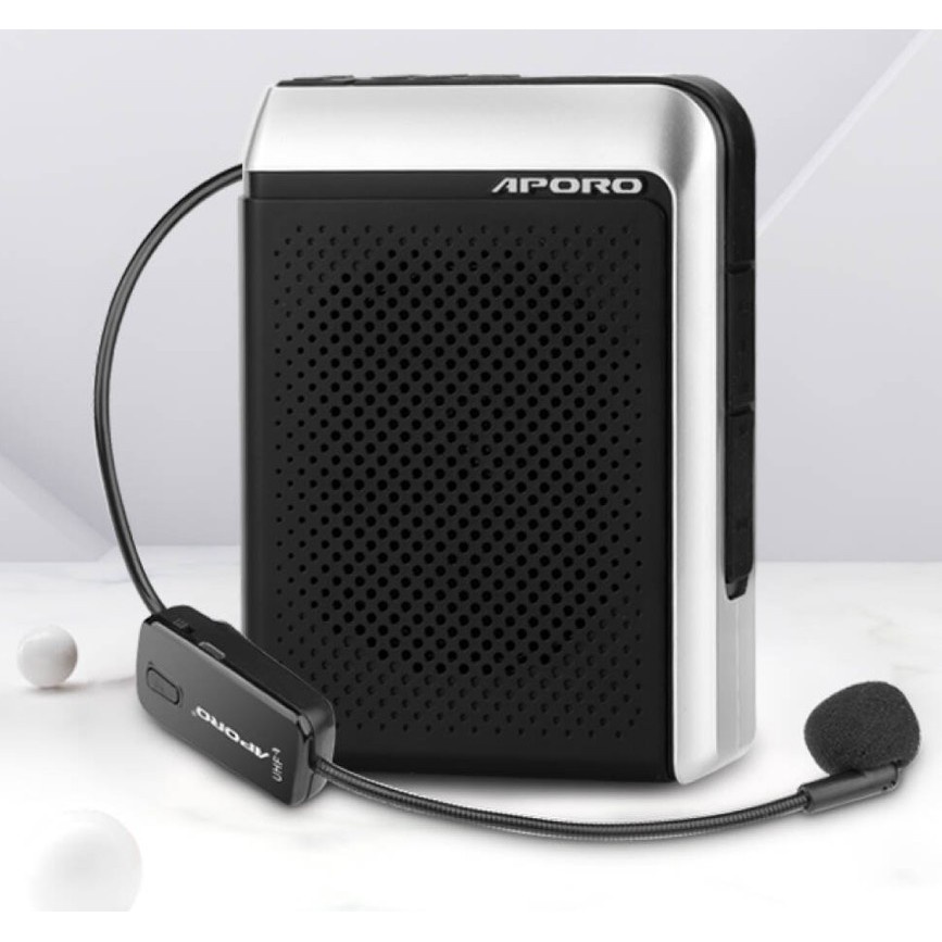Loa máy trợ giảng Aporo T18 FM công suất 30W Bluetooth 5.0 không dây cao cấp (FMgồm 2 micro) NB-XMFT18