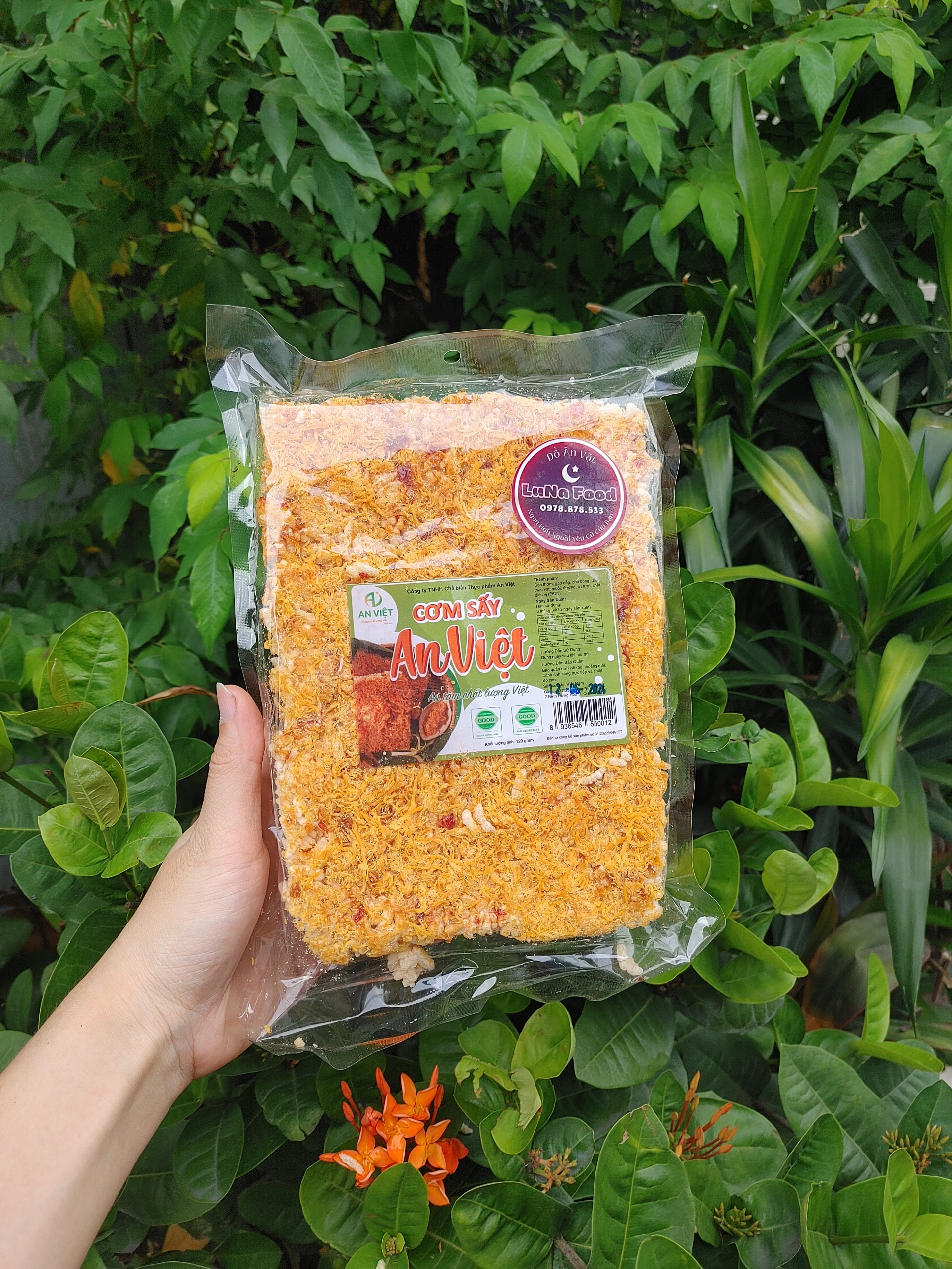 Cơm Cháy Chà Bông - Cơm Sấy Minh Châu - 250g - Ăn Vặt Luna Food