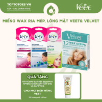 Miếng wax ria mép lông mặt Veet & Velvet