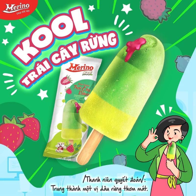 [chỉ giao HCM chọn giao hàng 2h] Kem Merino kool trái cây rừng