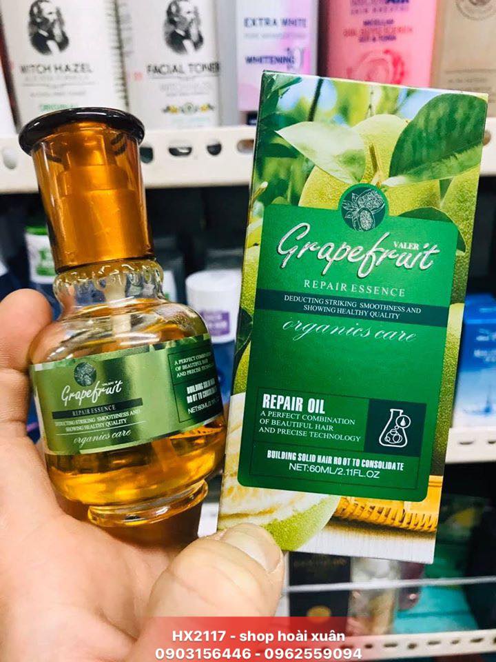 [HCM]TINH DẦU BƯỞI DƯỠNG TÓC KÍCH THÍCH MỌC TÓC làm giảm rụng tóc Grapefruit repair oil 60ml – HX2117