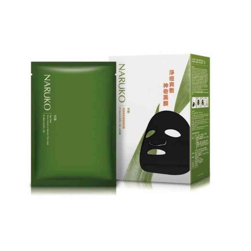 Mặt nạ Naruko Tràm Trà giảm mụn Naruko Tea Tree Shine Control &amp; Blemish Clear Mask bản Đài Loan (Hộp 8 miếng)