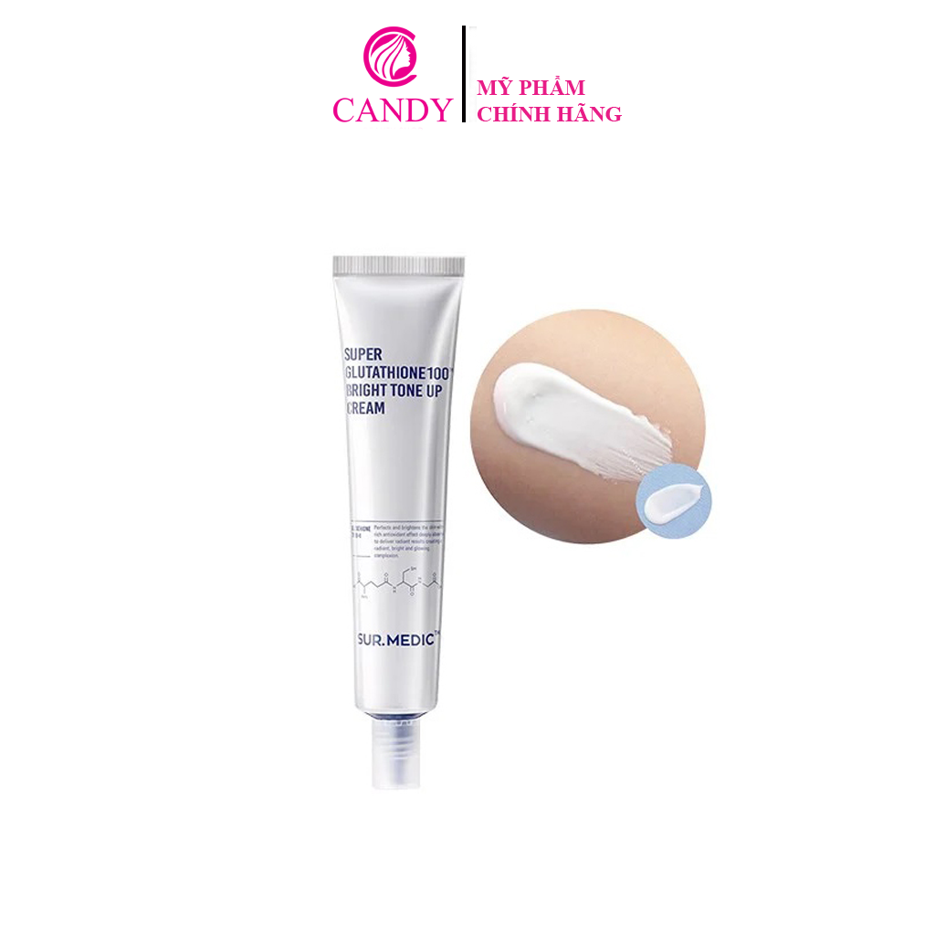 Kem Dưỡng Trắng Da Sur Medic Super Glutathione 100 Bright Tone Up Cream