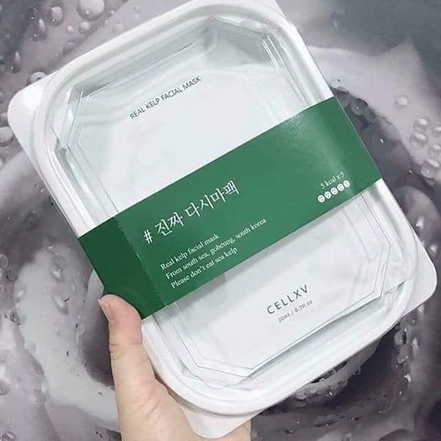 [HCM]Mặt nạ rong biển tươi Cellbn Cellxv Real Kelp Facial Mask Hàn Quốc 20ml