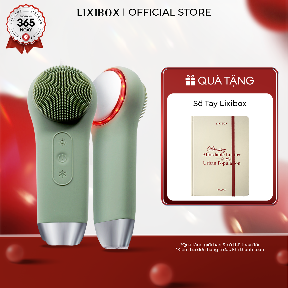 Máy Rửa Mặt Massage Tích Hợp Liệu Pháp Ánh Sáng Và Nhiệt Halio Multi-Task Cleansing & Massaging Devi