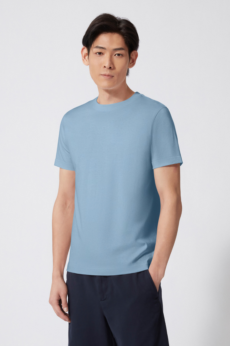 Áo thun nam cổ tròn DETERMINANT tay ngắn Natural Dye - Bộ Sưu Tập Nhuộm Tự Nhiên “TerraTones - T02-A