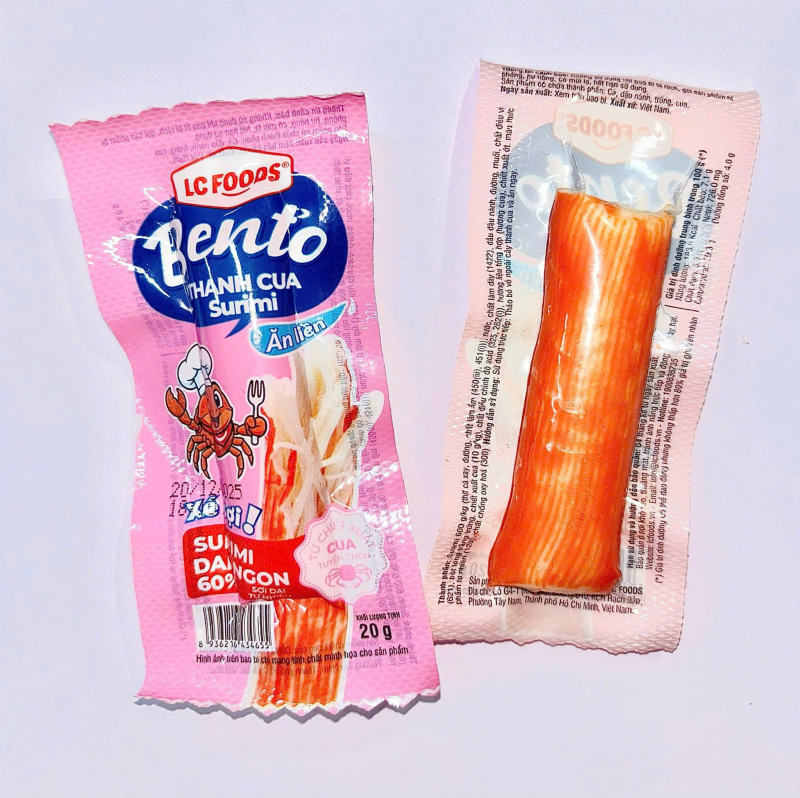 Thanh cua ăn liền - Hộp 500gr 25 cây x 20g
