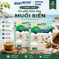 Combo 2 Hộp Cà Phê Muối Biển Meet More (10 Gói/18 Gram/Hộp) - Cà phê nông sản Việt